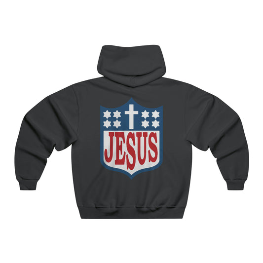 NFL logo type - Jesus - Men's Hooded Sweatshirt