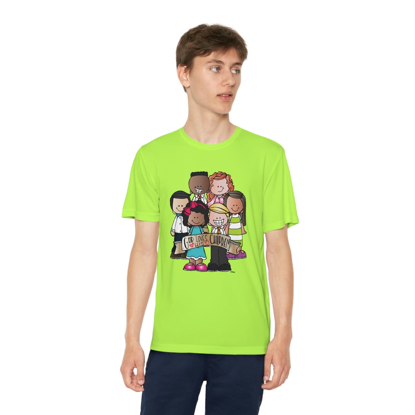 God Loves His Children Youth Competitor Tee