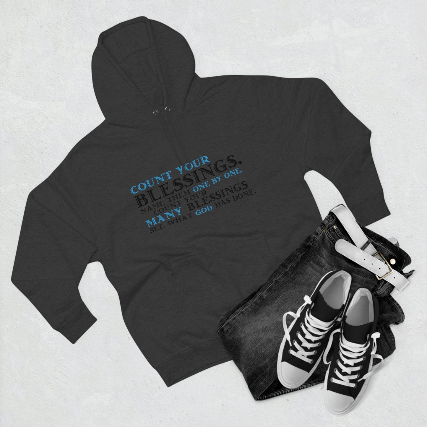 Count Your Blessings Unisex Premium Pullover Hoodie