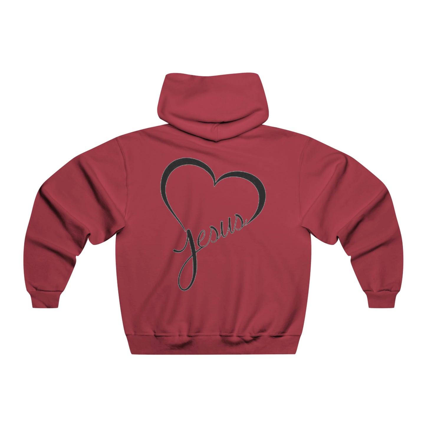 Jesus and Heart Hooded Sweatshirt