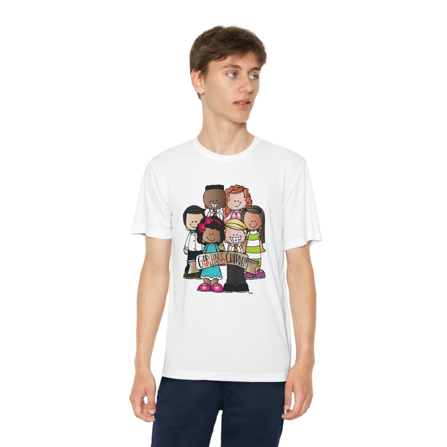 God Loves His Children Youth Competitor Tee